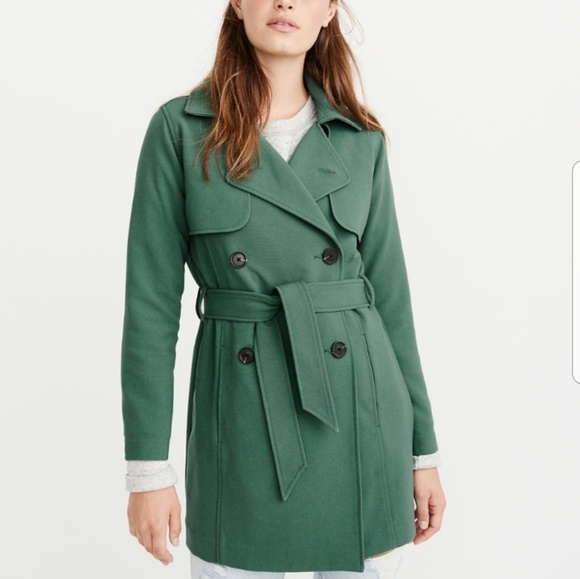 abercrombie drapey trench